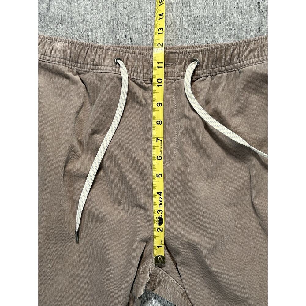 Vuori Optimist Corduroy Pants Mens Medium Relaxed Fit Walnut Athleisure V440 - Picture 13 of 16